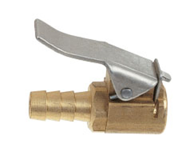 European-Style Clip-On Air Chuck - Fits 1/4" I.D. hose-open style.